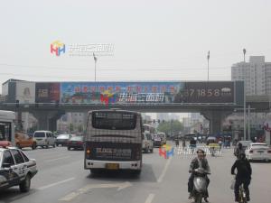 Quality bridge mounted big size narrow trivision advertising board wholesale