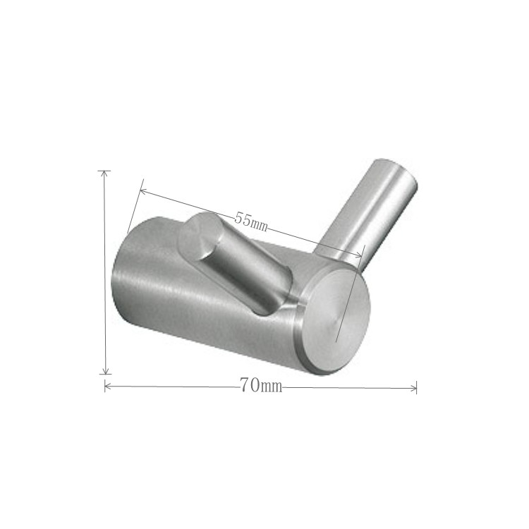 OEM ODM Stainless Steel Bathroom Towel Hanger Clothes Hook Punch Wall Storage Hook