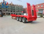 2 Axle Lowboy Semi Trailer Heavy Equipment Transport for Truck Trailer in Africa