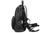 Real Leather Laptop Backpack , Hiking Briefcase Black Backpack Purse For Women