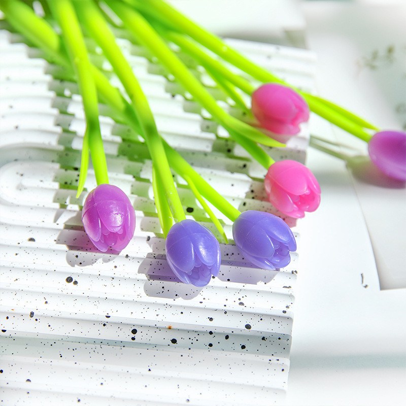 Color Changing Flower Pens - Pack Of 30 Ballpoint Pens Creative Gel Ink Rollerball Pen For School Home Office Stationery Store Kids Girls Gift, Black