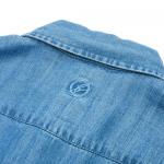 Soft Denim Tencel Lyocell Fabric 78% Cotton 20% Tencel 2% Spandex