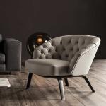 Luxury Lounge Restaurants Furniture Modern Night Club Single Sofa