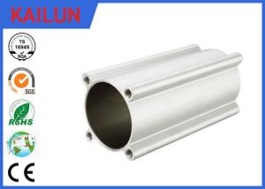 Quality Industrial High Strength Aluminum Tubing , 15 Micron Silver Anodized Aluminium Cylinder Tube wholesale
