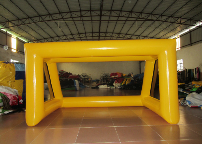 Digital Printing 0.55mm Pvc Tarpaulin Inflatable Football Games simple inflatable Soccer Door for practising