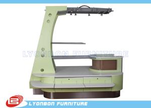 Quality Green MDF Wooden Mobile Kiosk Display wholesale