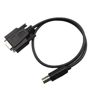 Quality Custom RS232 Overmolding Cable Assemblies DB9 Female To USB 2.0 B Male Type wholesale