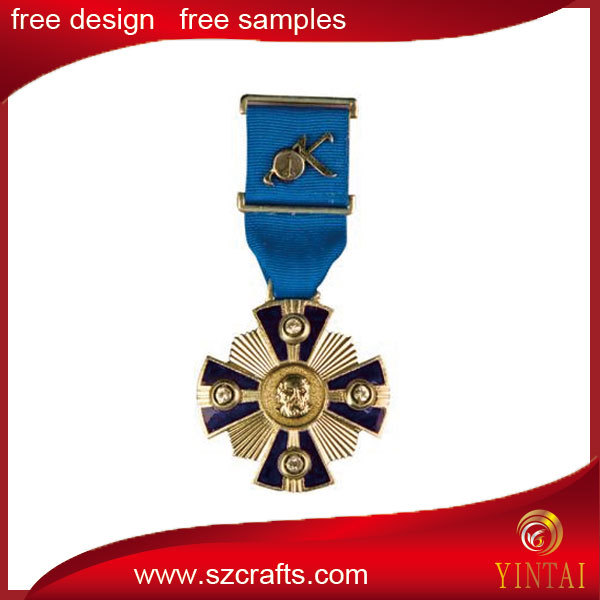 Newest customized souvenir 3d metals medal with ribbon