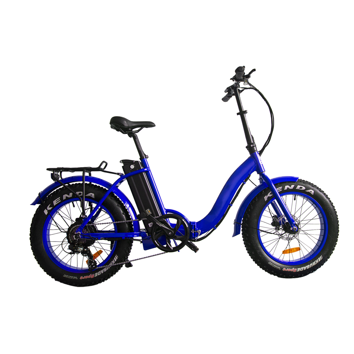 Folding Fat Tire Electric Mountain Bike Full Suspension 20 Inch Thick Tyre Electric Bike
