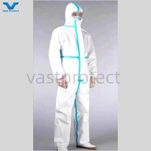55GSM-70GSM CE Type4 5 6 Industrial Disposable Microporous Coveralls For Your