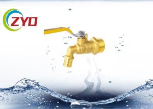 Quality Single Handle Washing Machine Water Tap , Classic Design Brass Water Spigot wholesale
