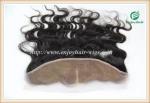Brazilian virgin hair lace frontal 13''x4'' ,natural color body wave 10''-24''L