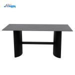 1650mm Length Black Ceramic Dining Table High Stability For Home use DT-1020