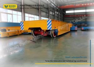 Quality Yellow Electric Rail Transfer Trolley For Steel Mill Transport , Load Capacity Of 60 T wholesale