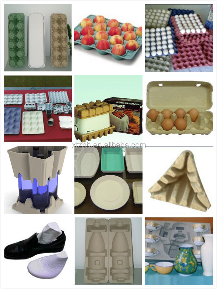 6000 pcs/hr Full Automatic Rotary Egg Tray Machine Line 380-440V