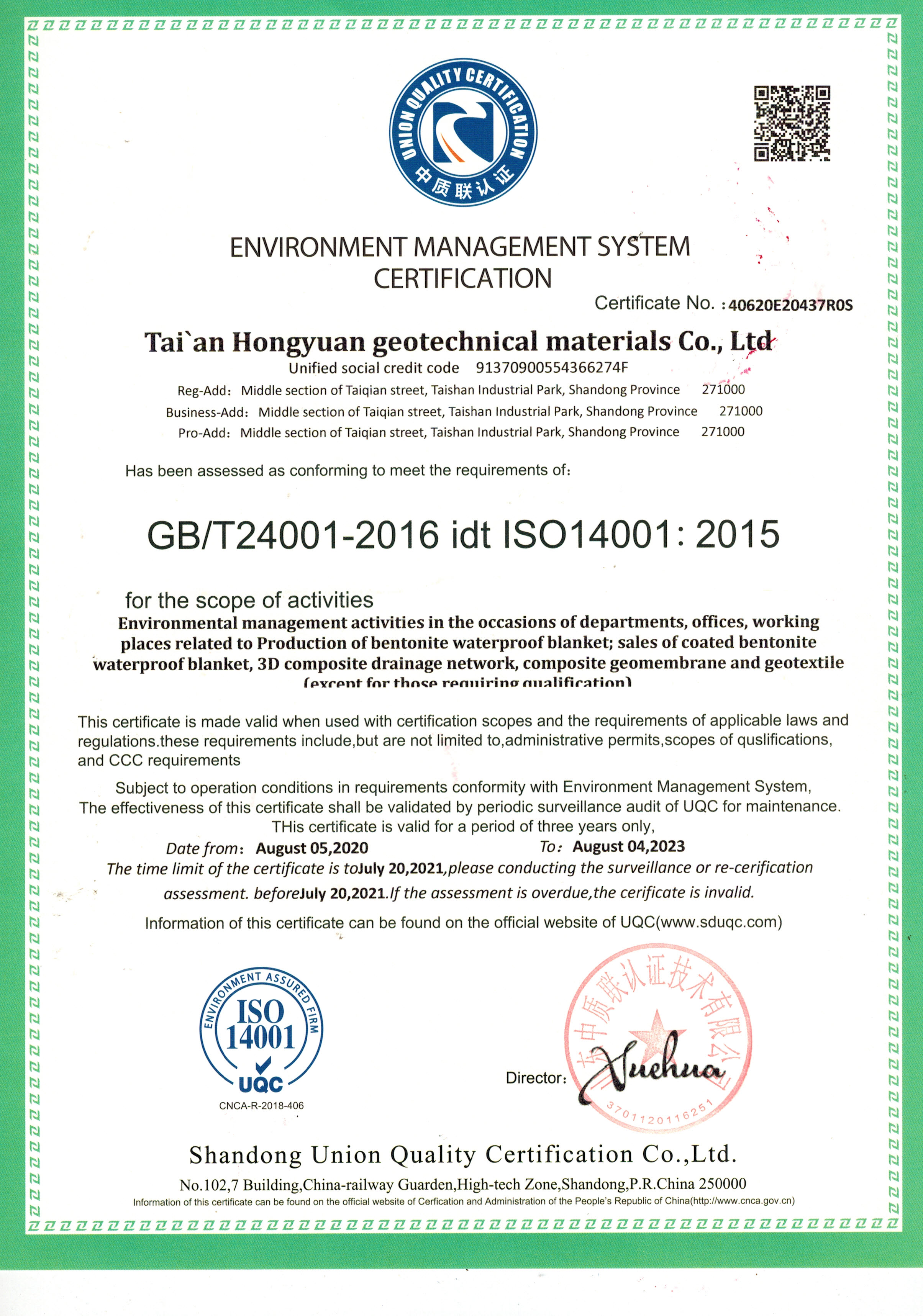 Waterproof Membrane Geosynthetic Clay Liners for 5 Layers Underground Ash Landfill