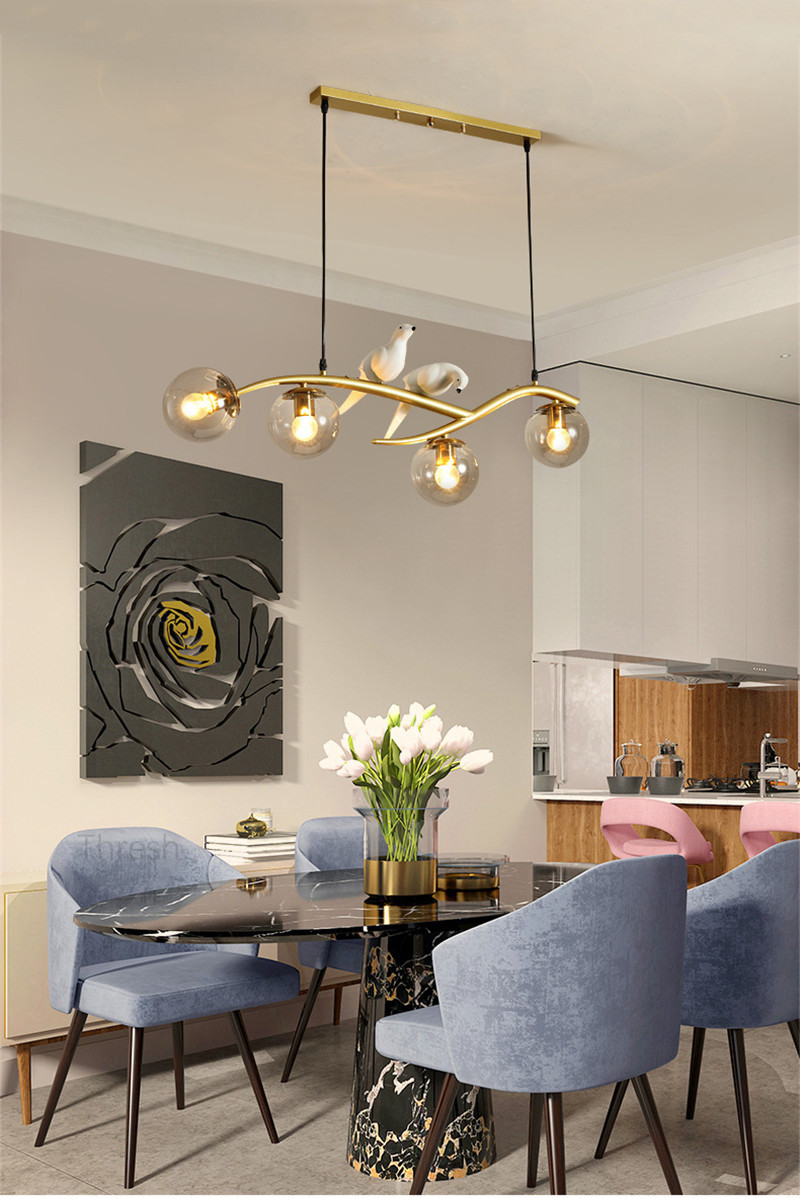 Black European Nordic Chandelier Lights Bird Chandelier Lighting（WH-MI-442)