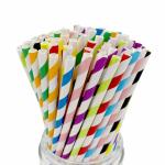 Organic Natural Waterproof Paper Straws Disposable Use CE Certification