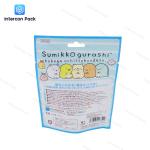 Customized Candy Packaging Bags Stand Up 3 Side Seal Bag With Transparent