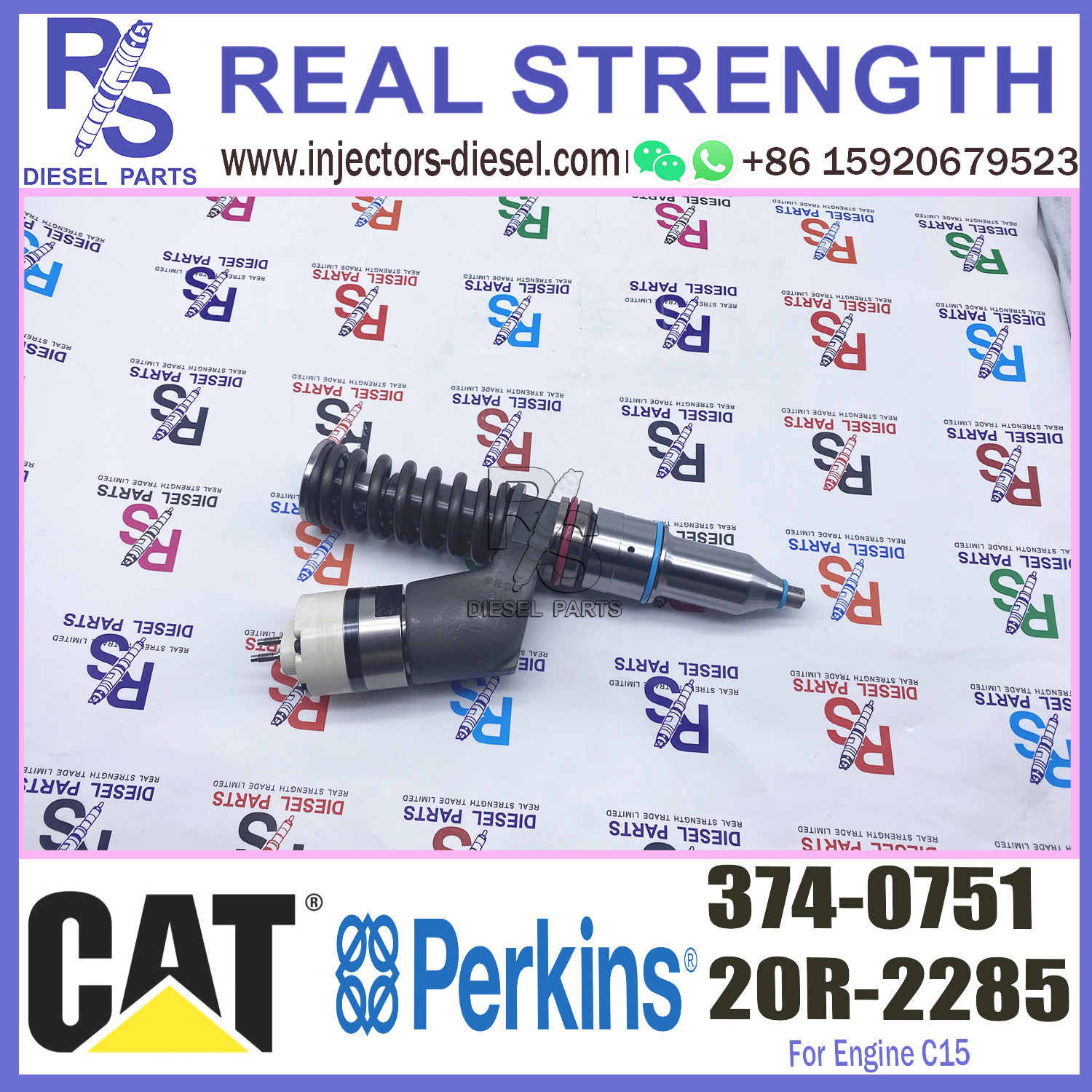 c15 Diesel Engine Parts fuel injector 3740751 374-0751 for Caterpillar Construction machinery