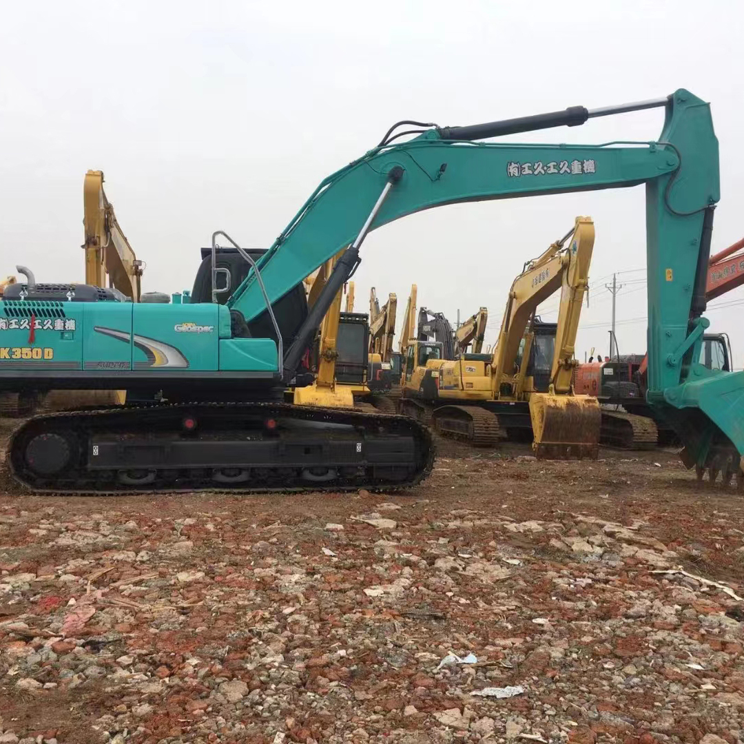 Kobelco SK350 Used Excavator with 1.6m3 Bucket Capacity and 34700kg Operating Weight