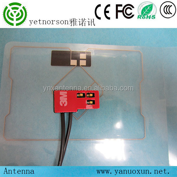 5dBi Gain High Sensitivity Film Antenna for Ordinary Cars in L-Type One-Segment Design