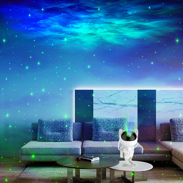 Birthday Decoration Astronaut Galaxy Star Projector Light RGB LED For Party