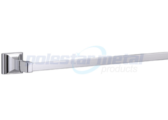 Hospital Bathroom Hardware Accessories 2-1/2" Width Polished Chrome Double Robe Hook
