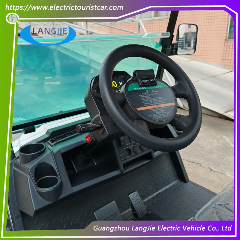 White Color 2 Seats Electric Utility Buggy Electric Utility Golf Cart For Hotel