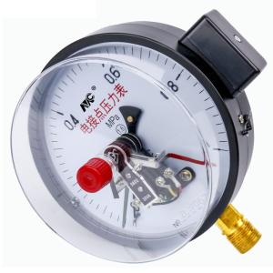 Quality YXC150 6000 PSI Pressure Gauge Stainless Steel Electric Contact 30VA wholesale