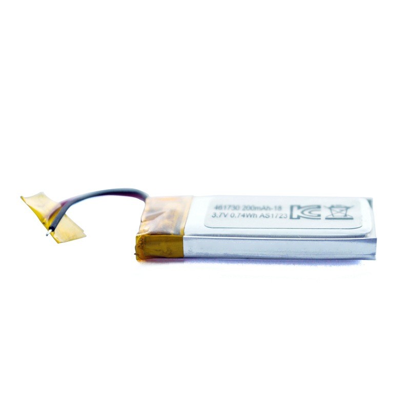 UN38.3 200mAh 3.7 V Lithium Polymer Battery Pack PL461730