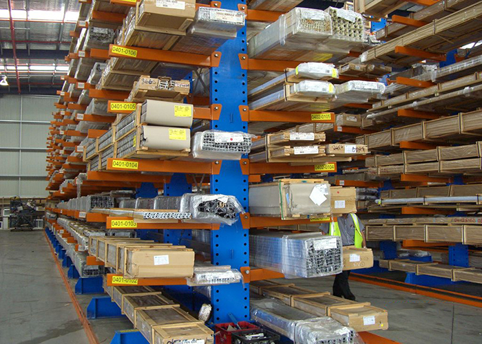 Heavy Duty Car Cantilever Pallet Racking Storage For Warehouse , Easily Installed