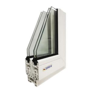 Quality L60 Sliding Windows And Doors UPVC Profiles High UV Resistance wholesale