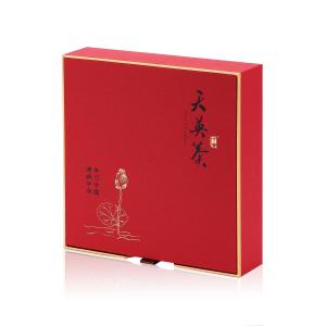 Quality Red Color Printing Book Shape Magnet Cardboard Box for Tea Packaging wholesale