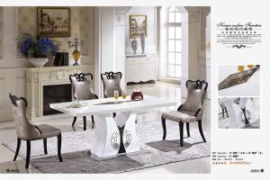 Quality rectangle 4 seater marble dining table furniture wholesale
