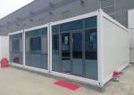 Glass Curtain Wall Steel Structure Prefabricated Container Home