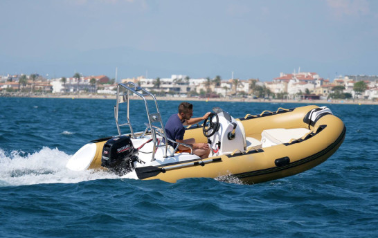 2022 hard bottom inflatable boat 13ft orca rib390C with back cabin and fibberglass end
