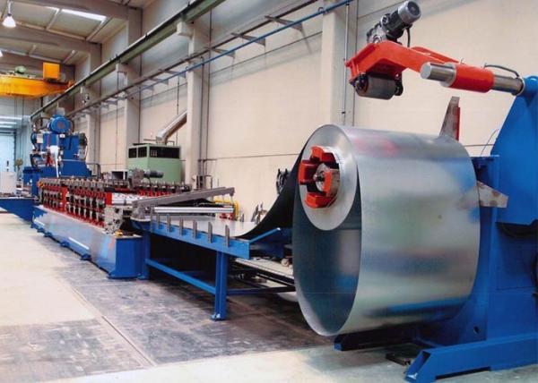 Wall Sheet Steel Silo Roll Forming Machine / Silo Side Panel Roll Forming
