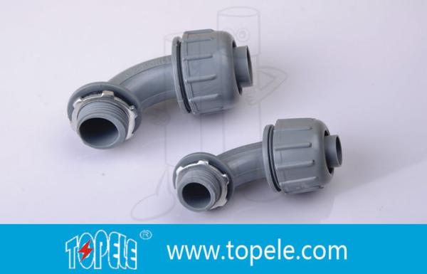 3/4" Nonmetallic Nylon Flexible Conduit Fittings 90 Degree Connector For Liquid