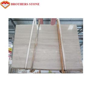 Quality Athens White Wood Vein Marble , Big Marble Slab Stone Eco - Friendly wholesale