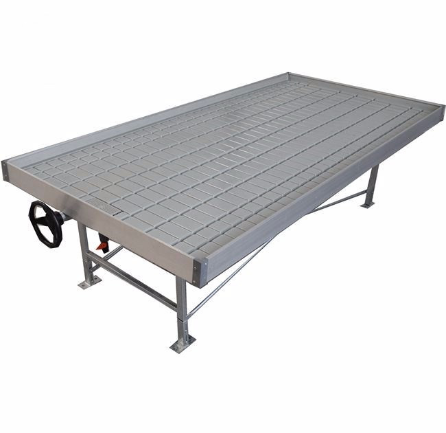 Hydroponic Flood Grow Table Ebb And Flow Rolling Benches High Ground Utilization