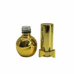 5ml 7ml Gold Glass Empty Fingernail Polish Bottles Silk Screen Printing