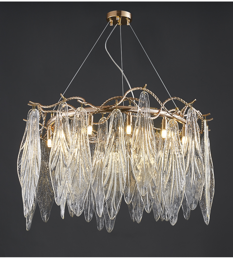 Modern Led Chandelier For Living Dining Room Creative Glass farmhouse light(WH-CY-211)