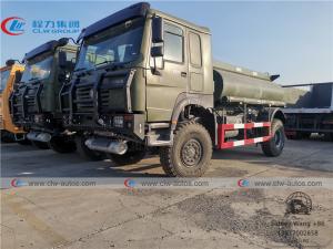 Quality 290HP 10000L Sinotruk Howo 4x4 Off Road Fuel Tank Truck wholesale