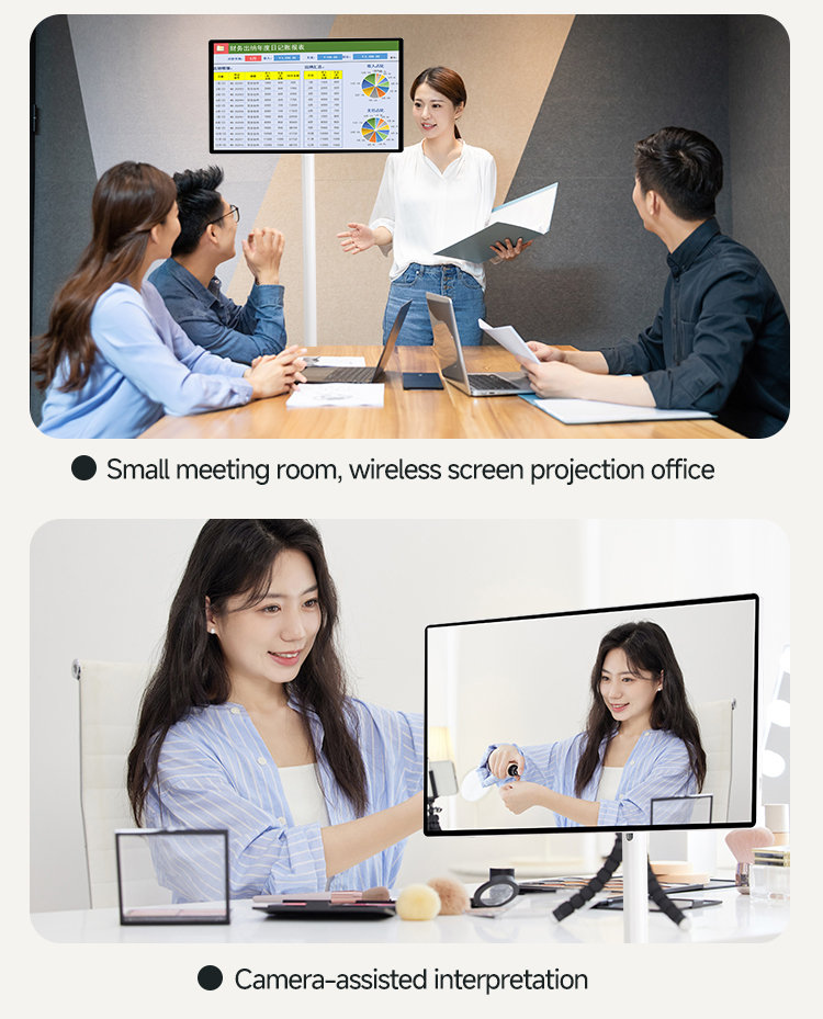 300cd/M Smart Portable TV 21.5 Inch IPS Portable Stand TV 60Hz