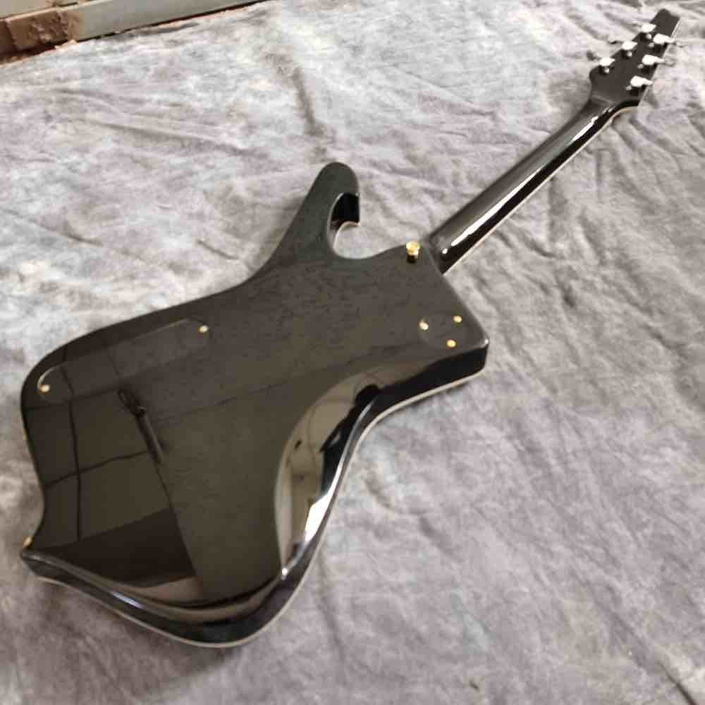 Custom New 6 Strings Advanced Electric Guitar Special-Shaped Guitar Mirror Crack Guitar Silver Hardware Customizable