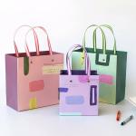 Christmas CMYK 32x11x25cm 40g Non Woven Bags Are Eco Friendly