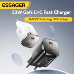 ESSAGER ES-CD45 33W GaN Charger Dual USB C PD Charger