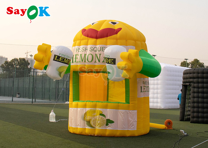 9.8ft Attractive Fresh Yellow Inflatable Air Tent Lemon Fruit Stand Dome Tent