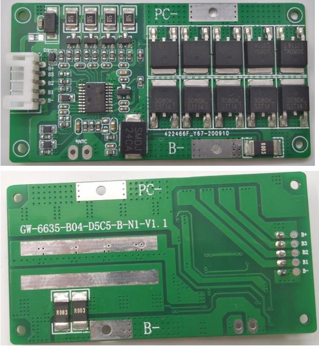 12.8V Lifepo4 BMS Board , BMS For Lithium Battery 10A 20A 25A